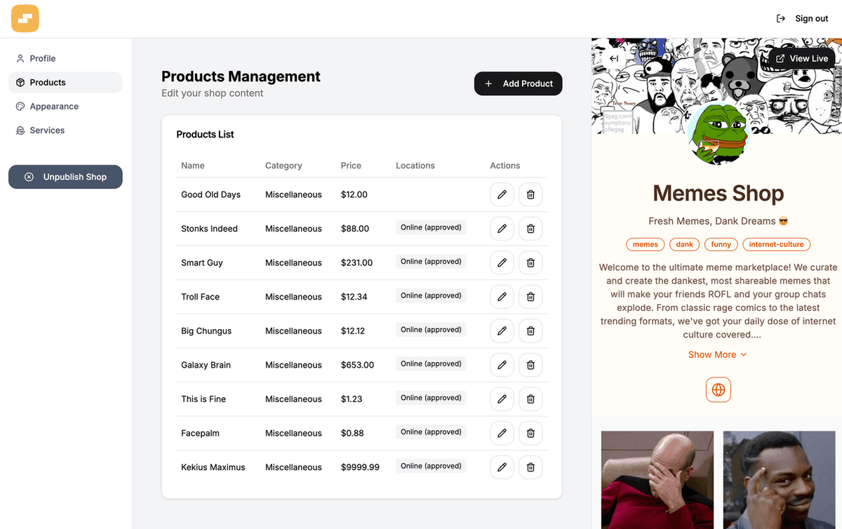 Store Builder